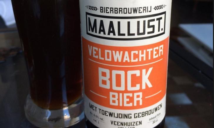 Maallust Veldwachter Bock fles en glas Maallust Veldwachter Bock fles en glas